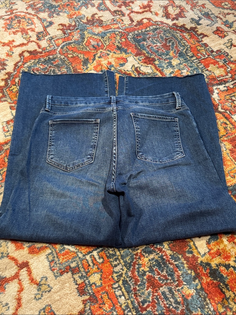 Kut from the Kloth Wide-Leg Dark Blue Denim Jeans - Picture 5 of 6